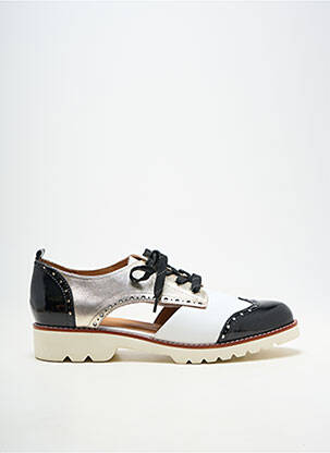 Derbies matière lisse talon plat jusqu'à 3cm blanc FUGITIVE BY FRANCESCO ROSSI femme