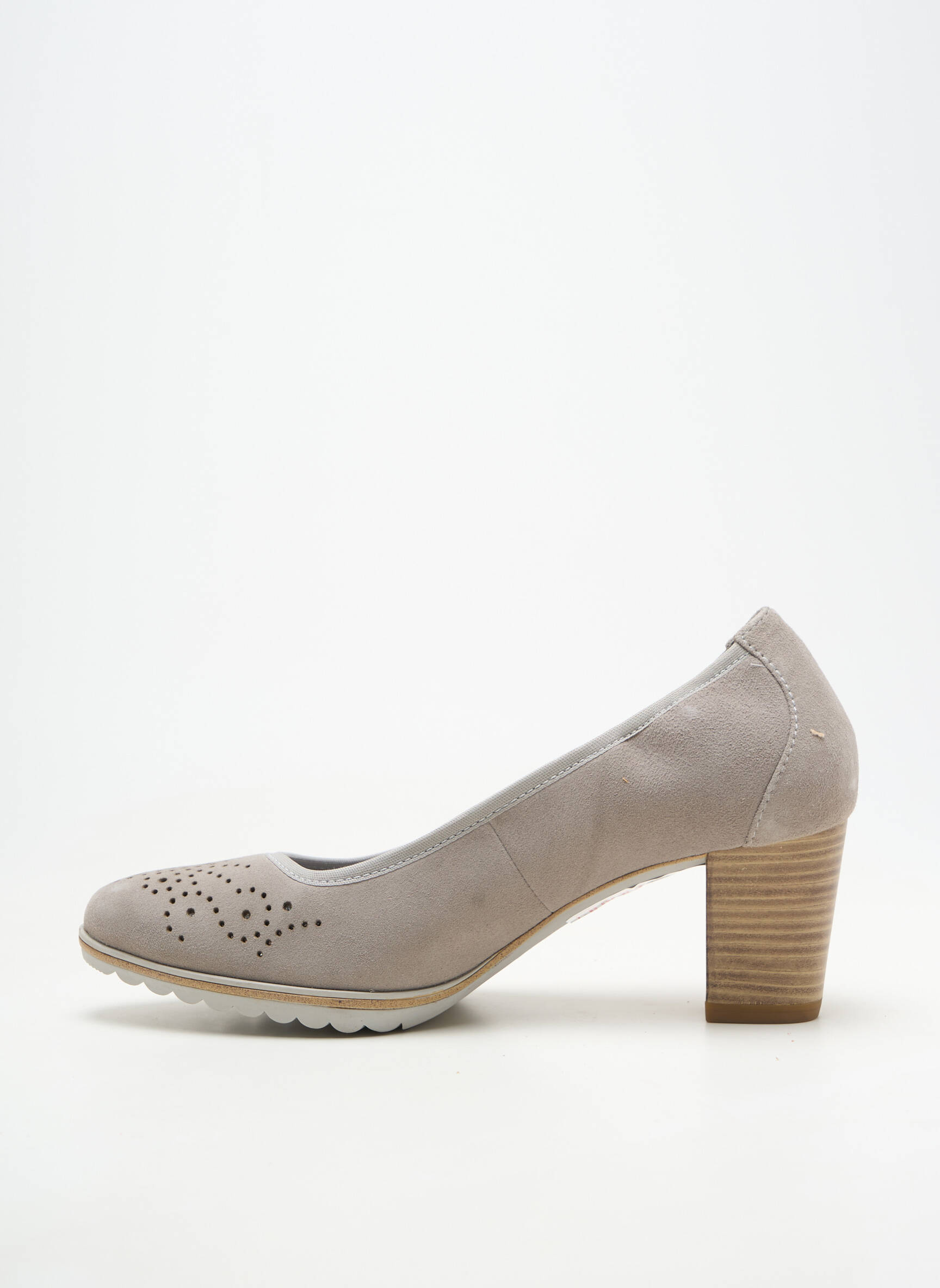 Escarpins talon de 4 à 6cm gris TAMARIS femme