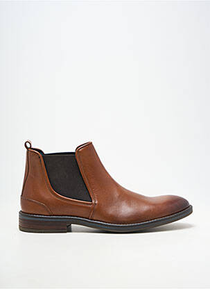 Bottines/boots fermeture elastique chiquet marron HIPNESS homme