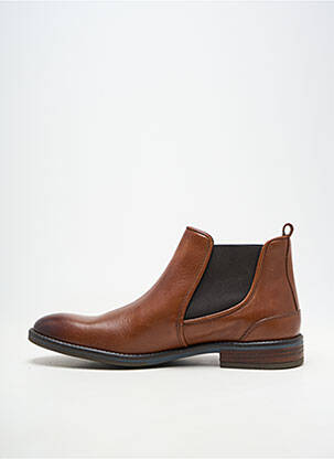 Bottines/boots fermeture elastique chiquet marron HIPNESS homme