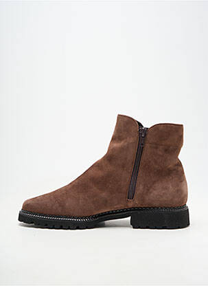Bottines/boots nubuck talon plat jusqu'à 3cm marron BRUNATE femme