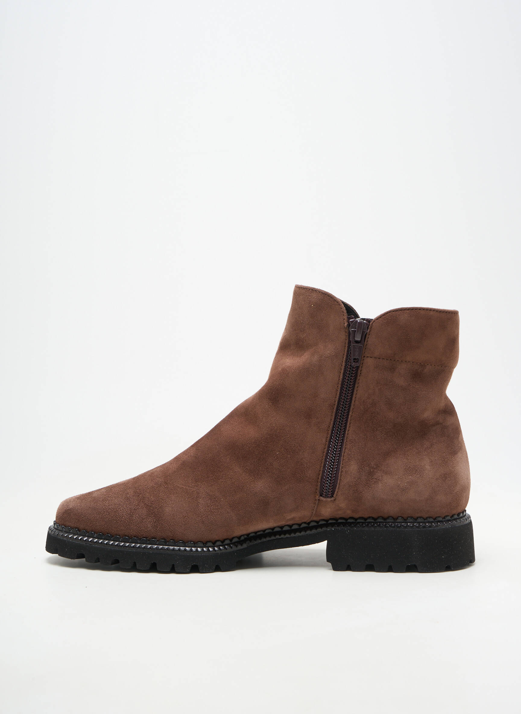 Bottines/boots nubuck talon plat jusqu'à 3cm marron BRUNATE femme