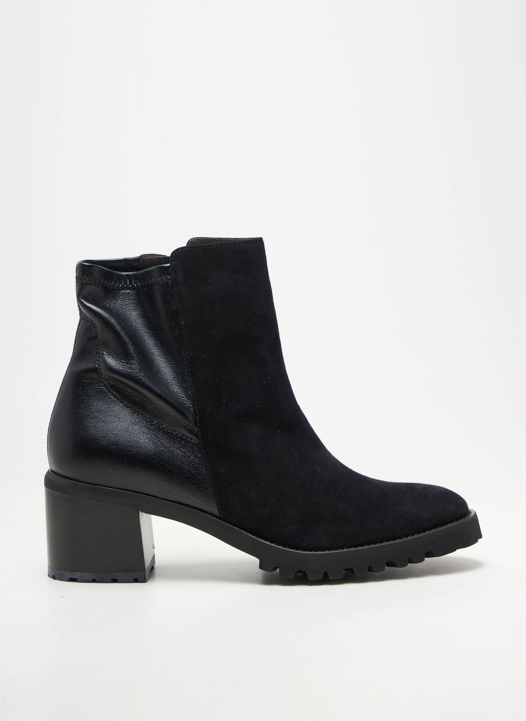 Bottines/boots cubain talon de 4 à 6cm noir BRUNATE femme