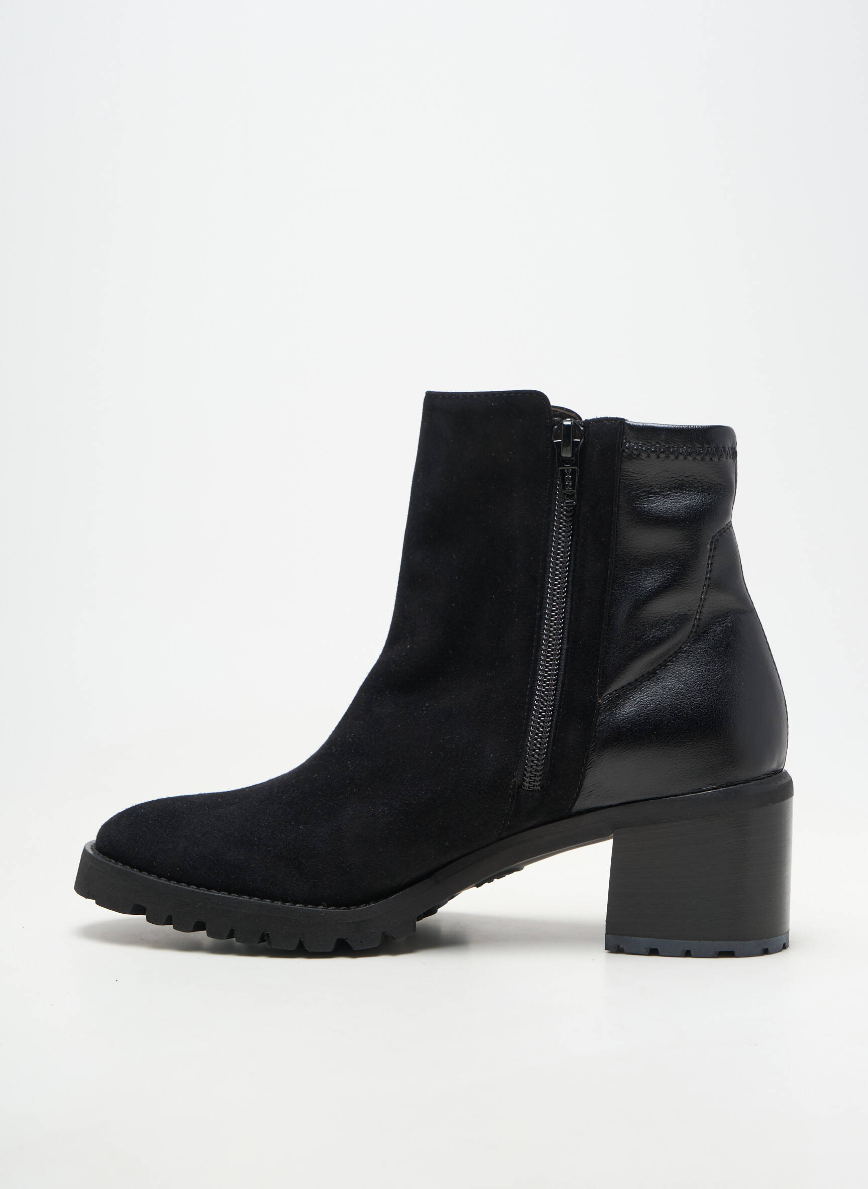 Bottines/boots cubain talon de 4 à 6cm noir BRUNATE femme