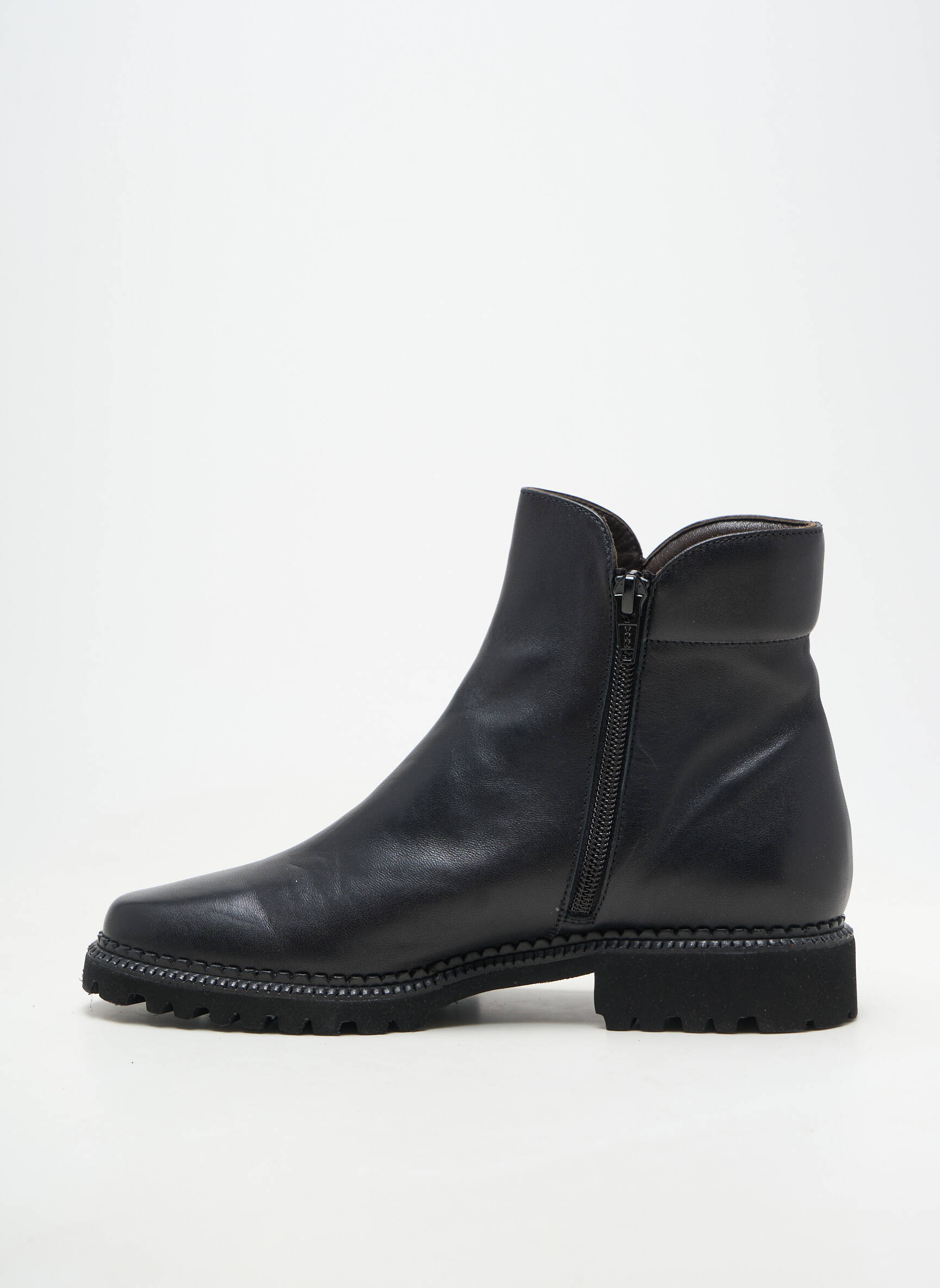 Bottines/boots matière lisse talon plat jusqu'à 3cm noir BRUNATE femme