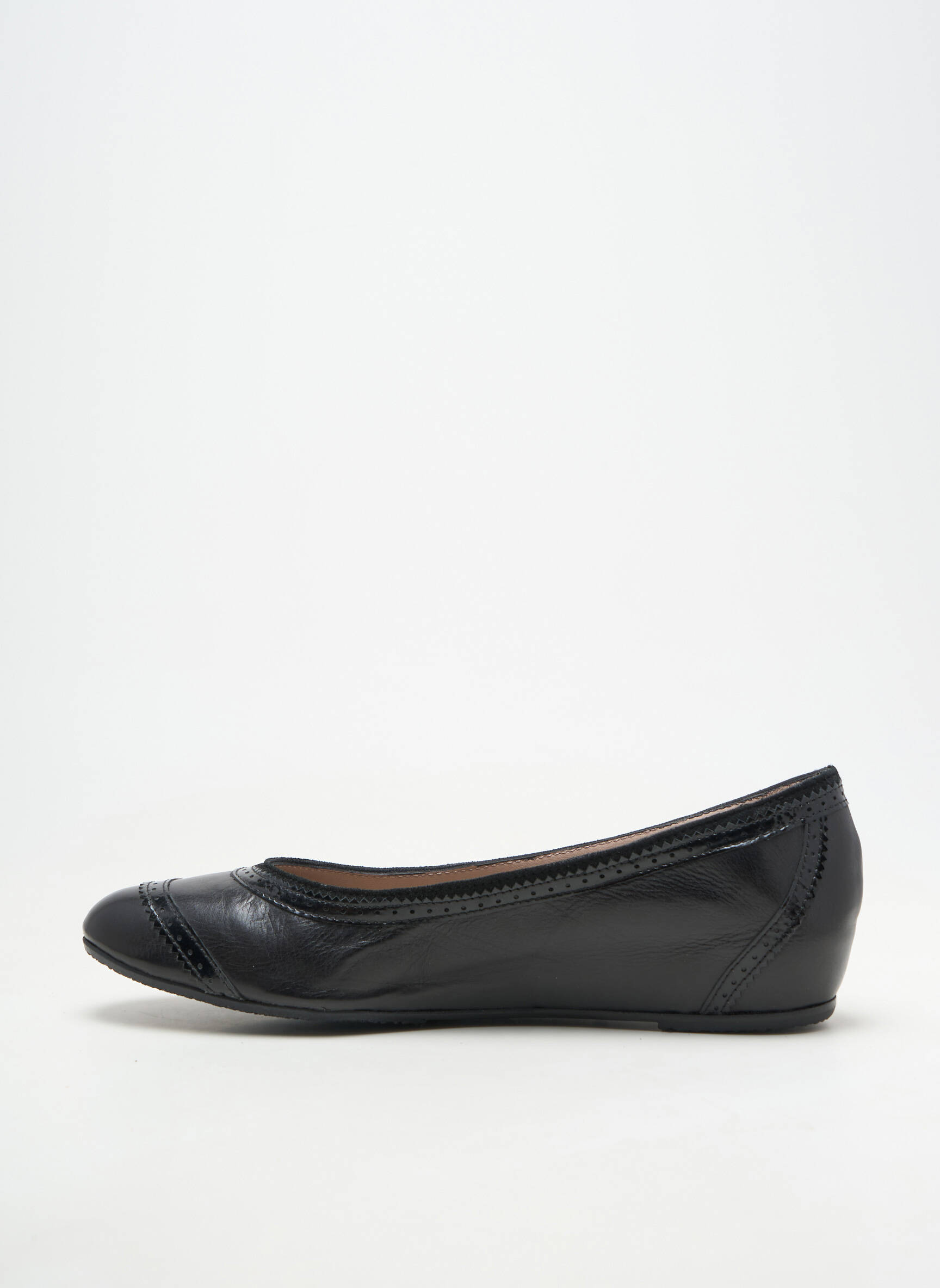 Ballerines matière lisse talon plat jusqu'à 3cm noir HOMERS femme