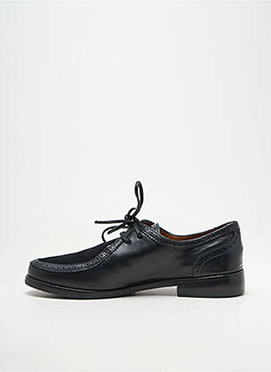 Derbies matière lisse talon plat jusqu'à 3cm noir HOMERS femme