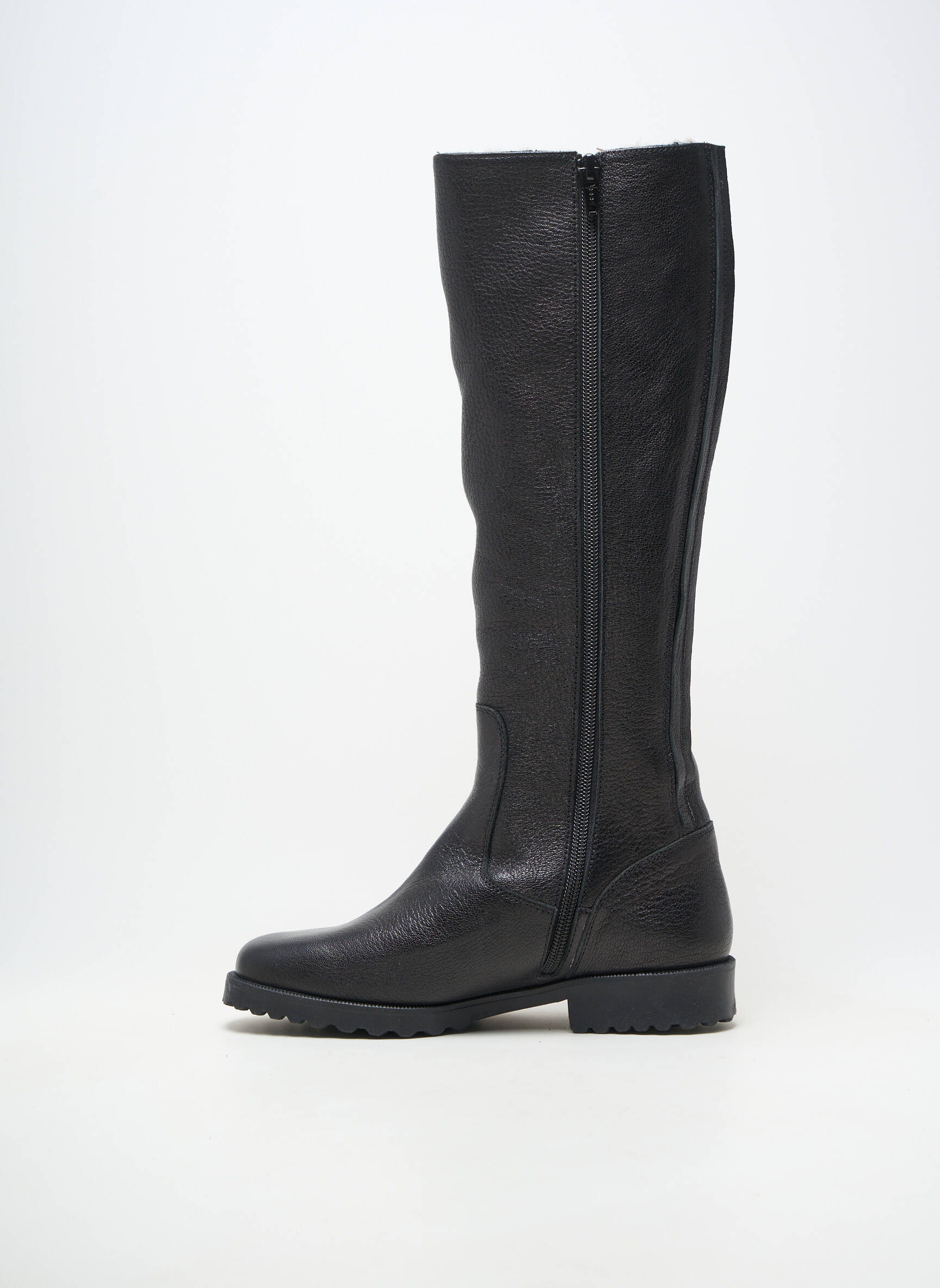 Bottes fourrée talon plat jusqu'à 3cm noir BRUNATE femme
