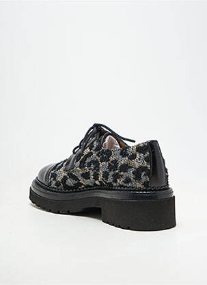 Mocassins matière lisse talon de 4 à 6cm noir HOMERS femme