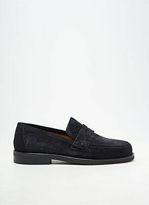 Mocassins nubuck talon plat jusqu'à 3cm noir HOMERS femme