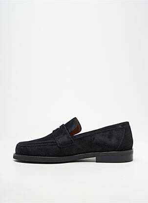 Mocassins nubuck talon plat jusqu'à 3cm noir HOMERS femme