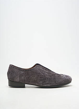 Derbies nubuck talon plat jusqu'à 3cm gris HOMERS femme
