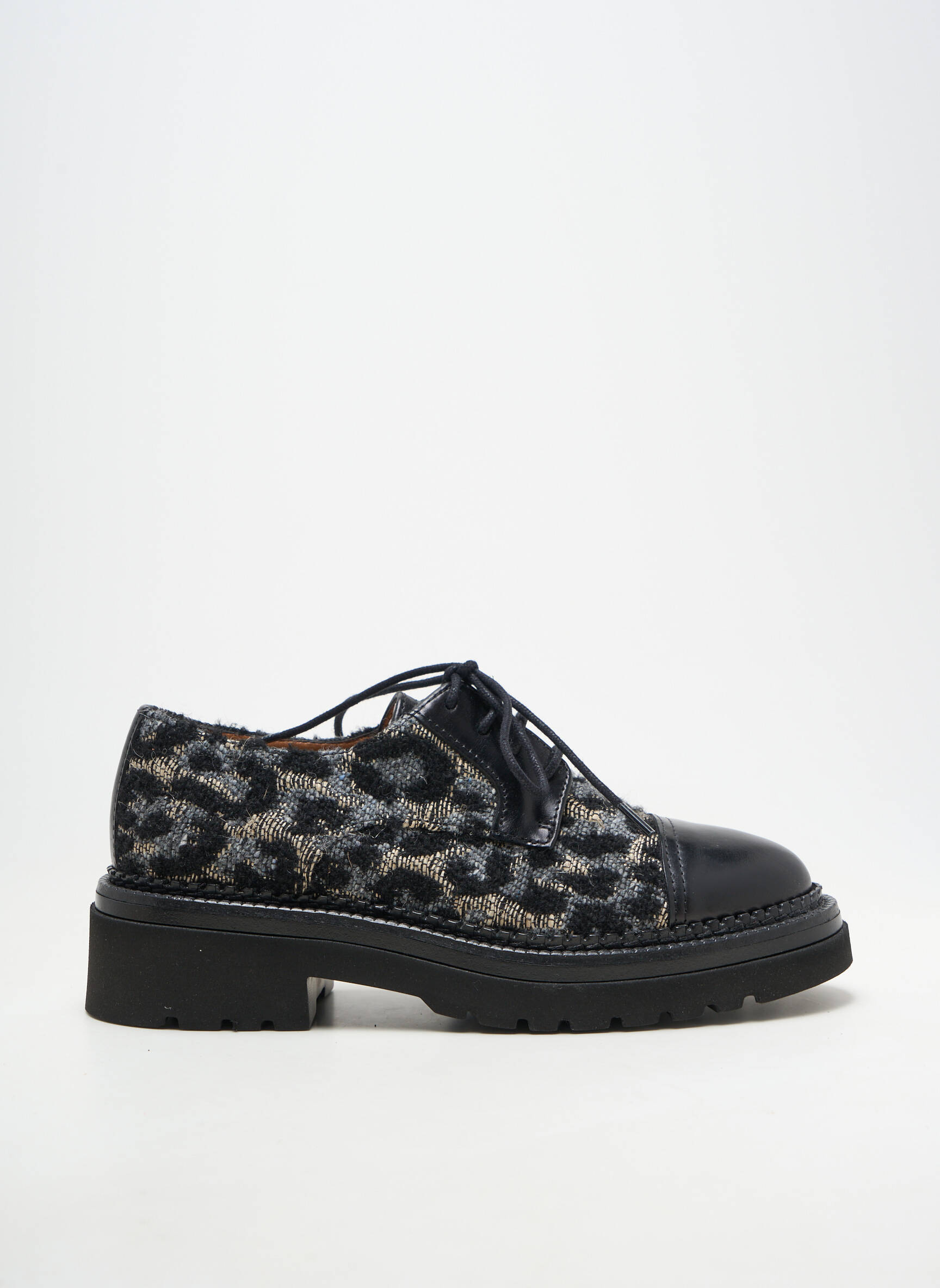 Mocassins matière lisse talon de 4 à 6cm noir HOMERS femme