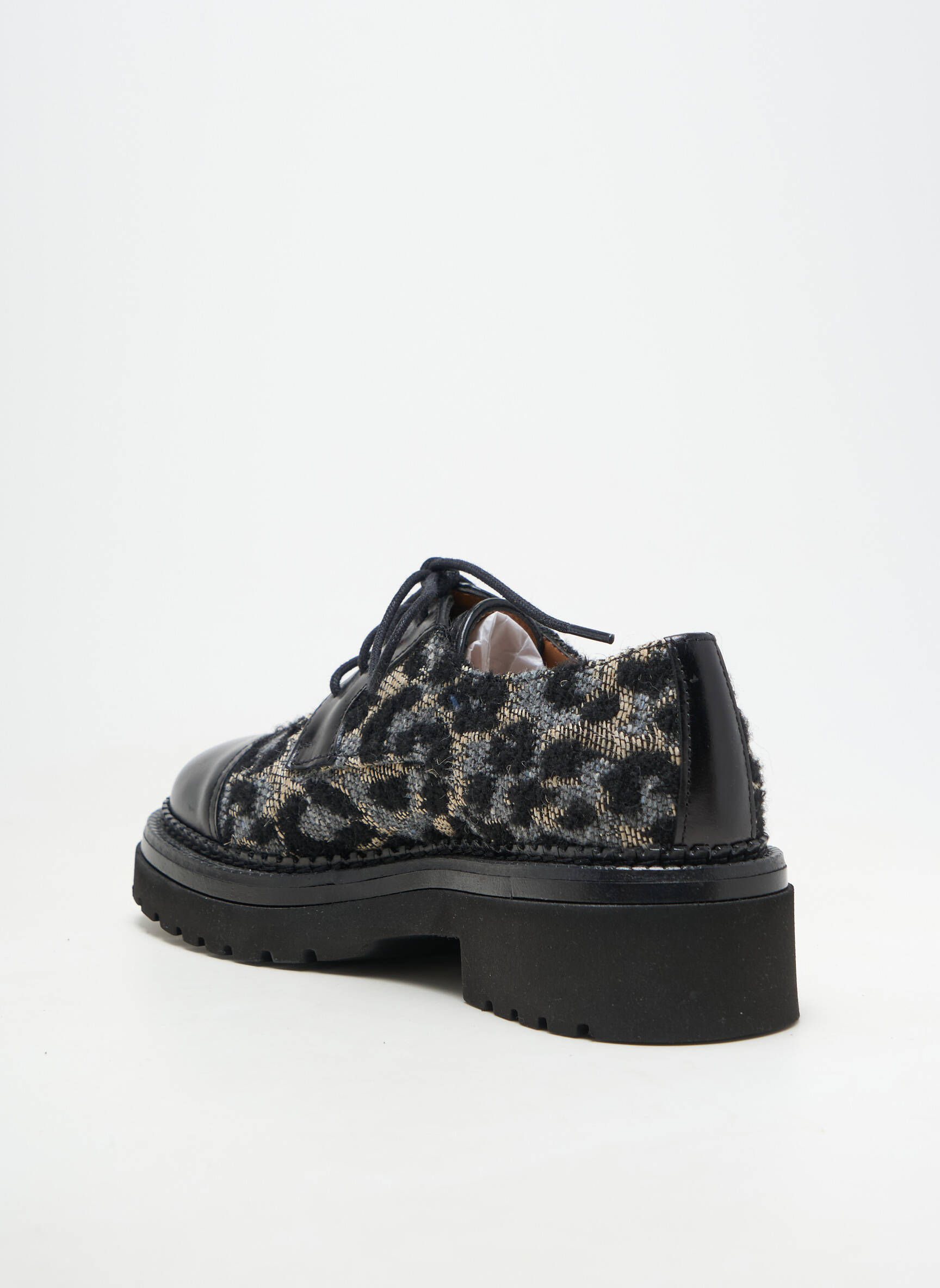 Mocassins matière lisse talon de 4 à 6cm noir HOMERS femme