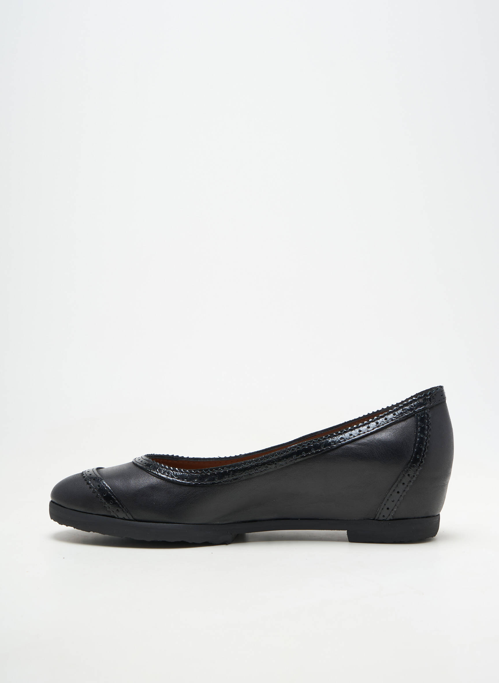 Ballerines matière lisse talon plat jusqu'à 3cm noir HOMERS femme