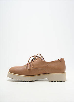 Derbies bout rond talon plat jusqu'à 3cm marron HOMERS femme