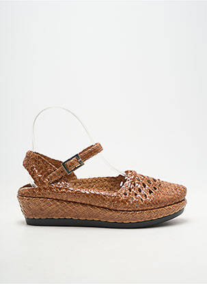 Sandales/nu pieds fermeture boucle(s) talon de 4 à 6cm marron YVES DESFARGE femme