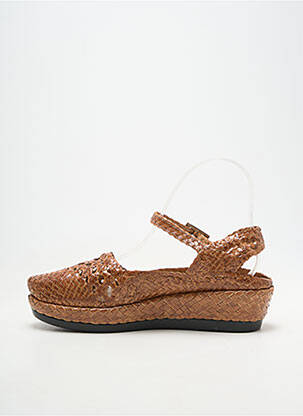 Sandales/nu pieds fermeture boucle(s) talon de 4 à 6cm marron YVES DESFARGE femme
