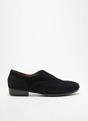 Derbies nubuck talon plat jusqu'à 3cm noir HOMERS femme