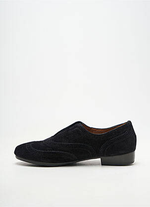 Derbies nubuck talon plat jusqu'à 3cm noir HOMERS femme