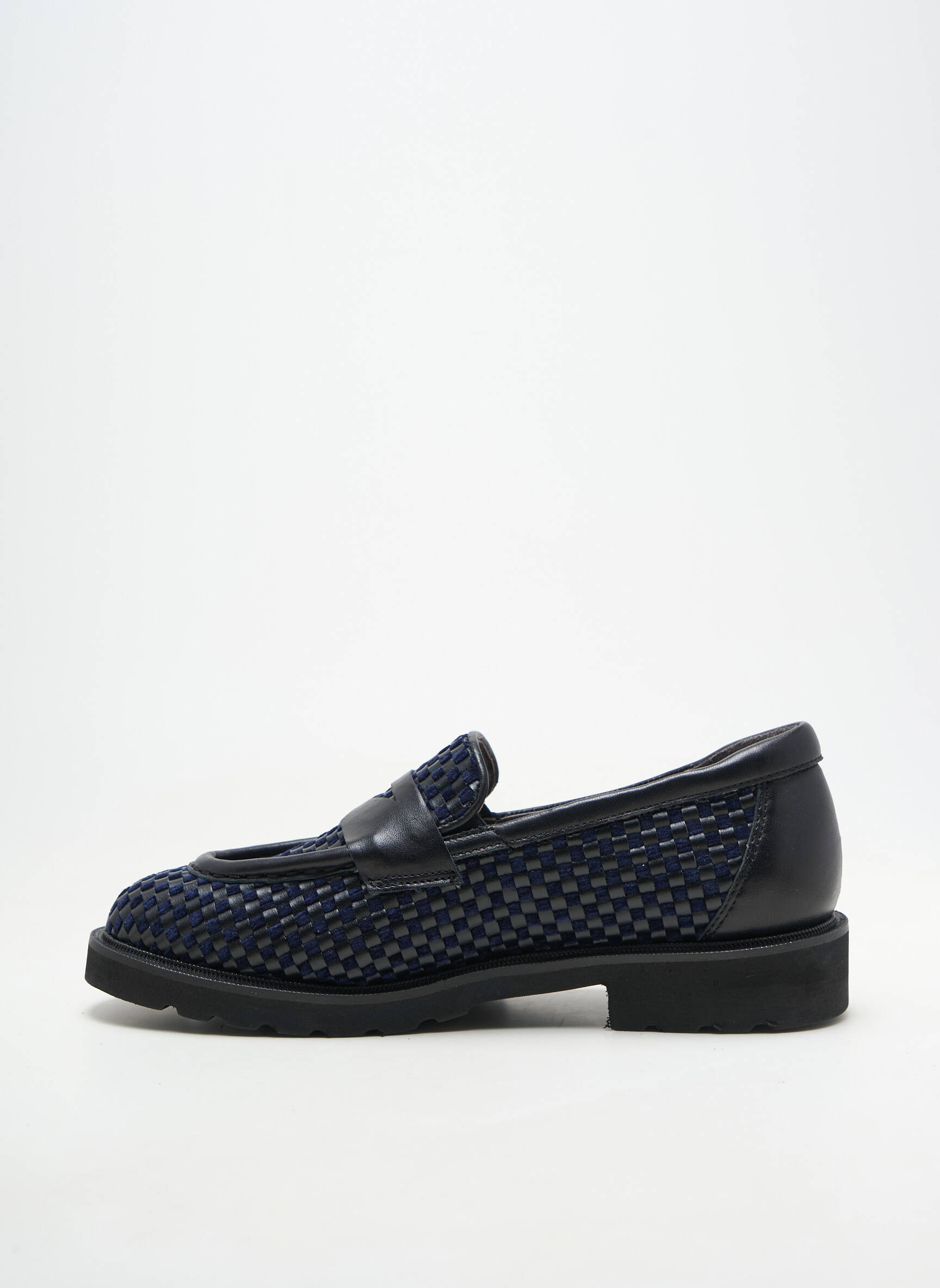 Mocassins matière lisse talon plat jusqu'à 3cm bleu SOFTWAVES femme