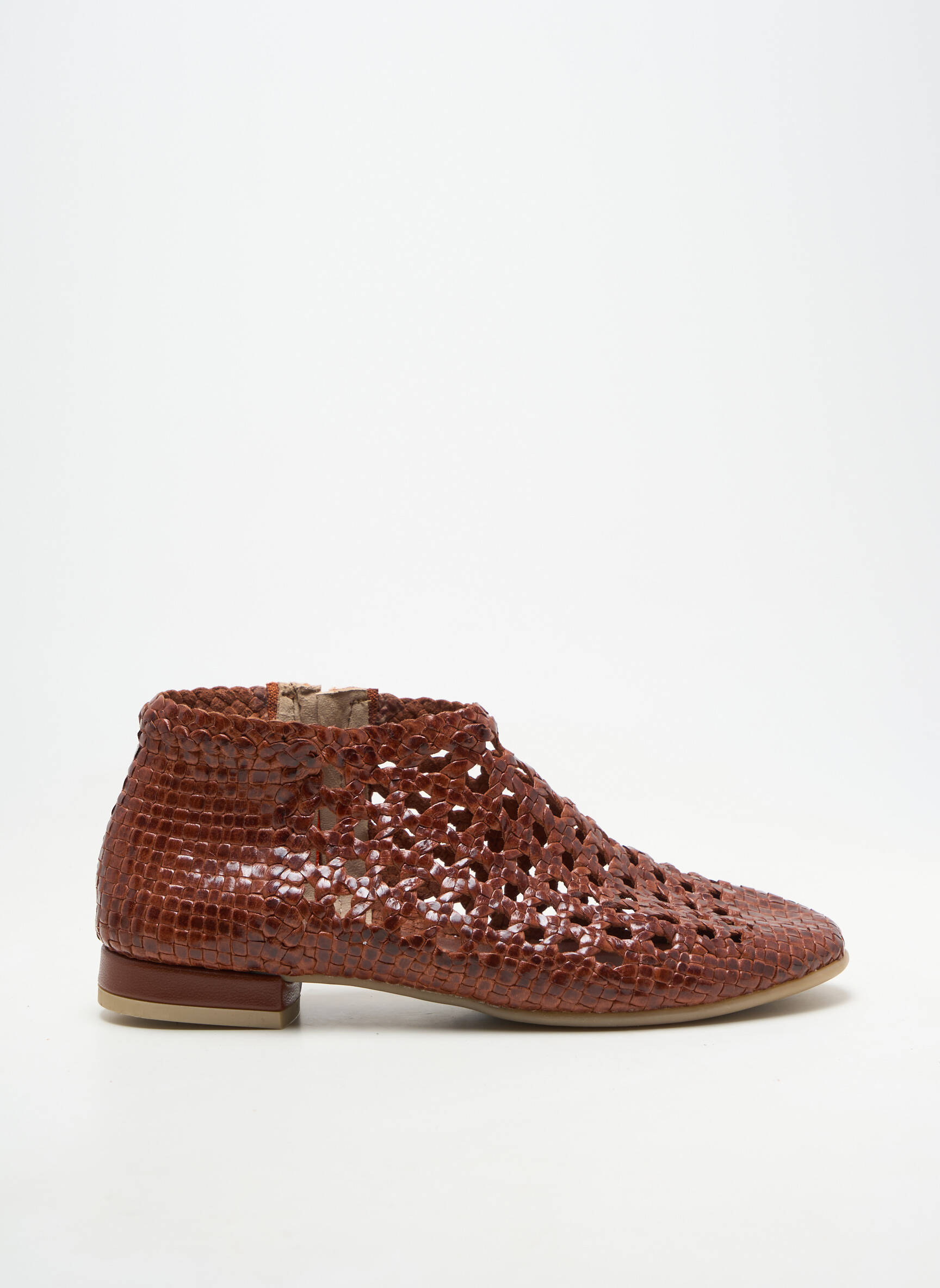 Bottines/boots matière lisse talon plat jusqu'à 3cm marron YVES DESFARGE femme