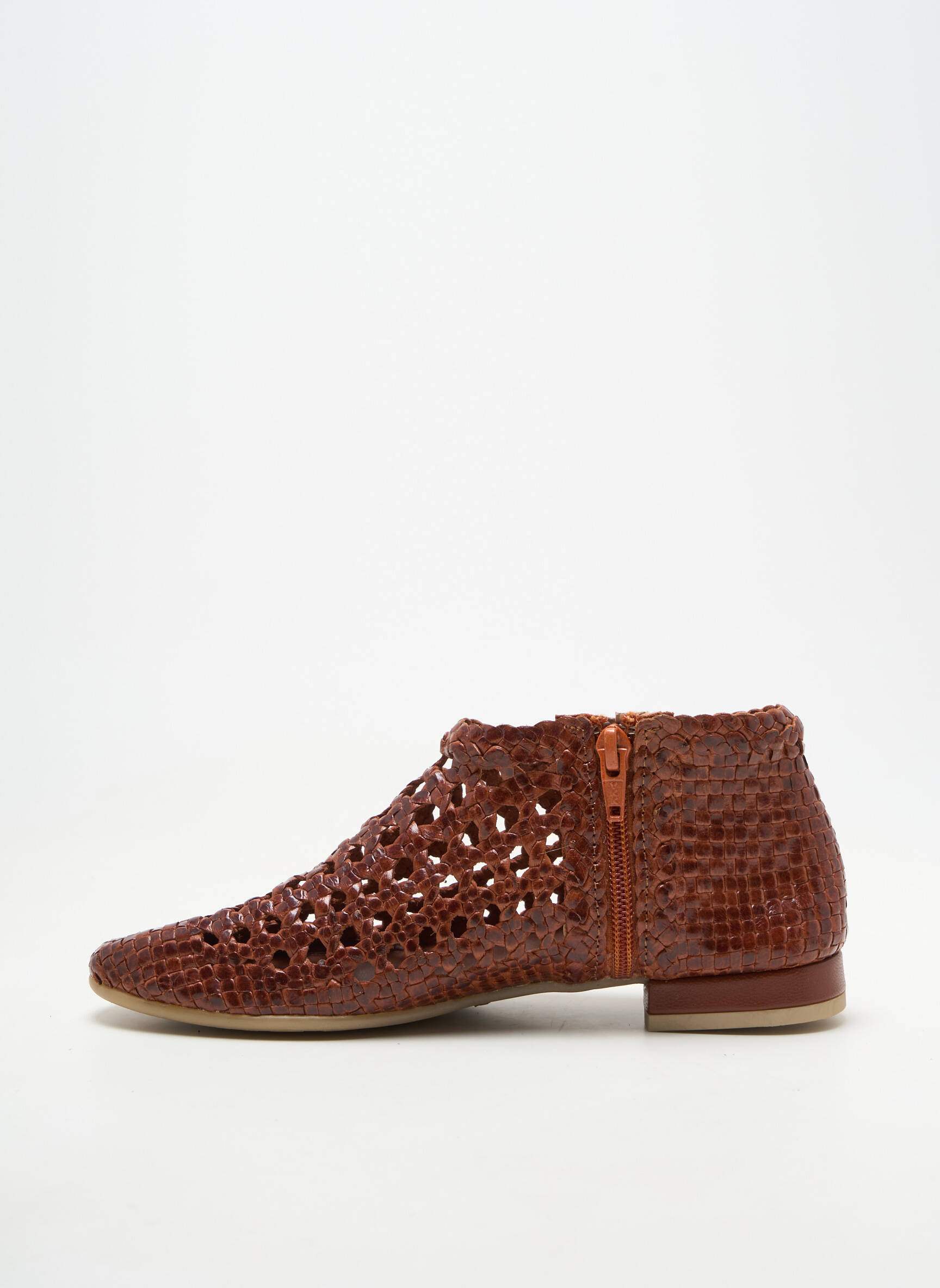 Bottines/boots matière lisse talon plat jusqu'à 3cm marron YVES DESFARGE femme