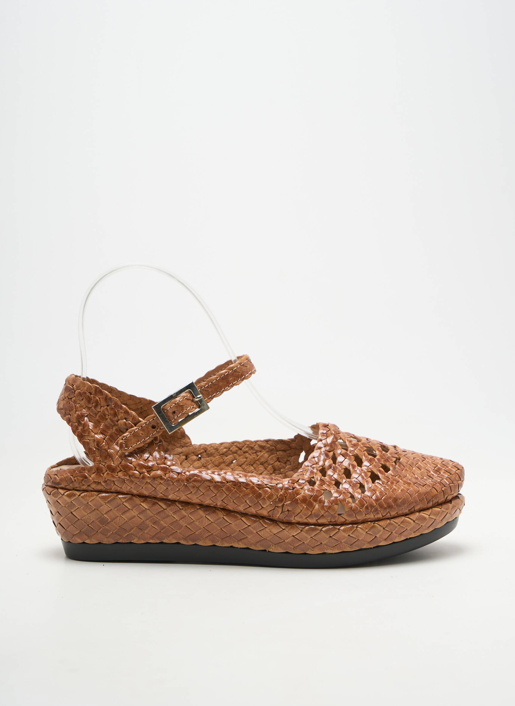 Sandales/nu pieds fermeture boucle(s) talon de 4 à 6cm marron YVES DESFARGE femme