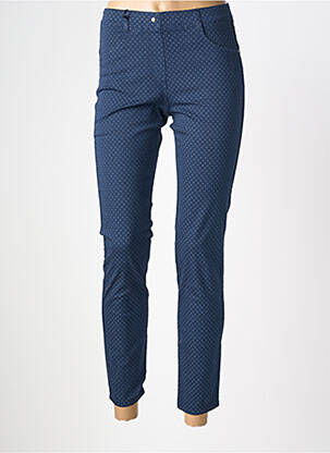 Pantalon 7/8 stretch taille normale bleu EAST DRIVE femme