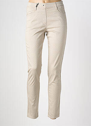 Pantalon slim stretch taille normale beige EAST DRIVE femme