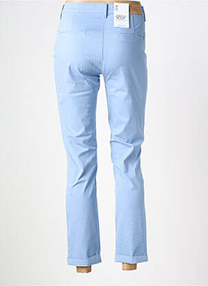 Pantalon chino tissage popeline taille normale bleu EAST DRIVE femme