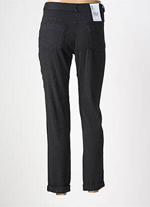 Pantalon slim tissage popeline taille normale noir EAST DRIVE femme