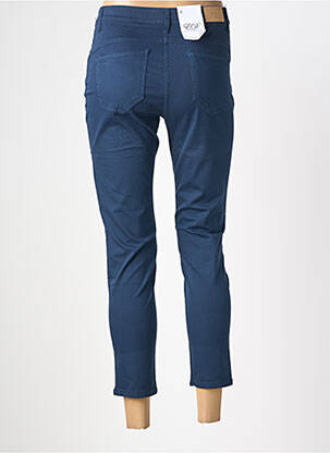 Pantalon 7/8 stretch taille normale bleu EAST DRIVE femme