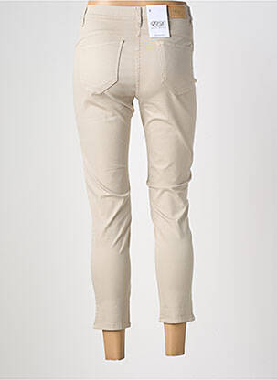 Pantalon 7/8 stretch taille normale beige EAST DRIVE femme