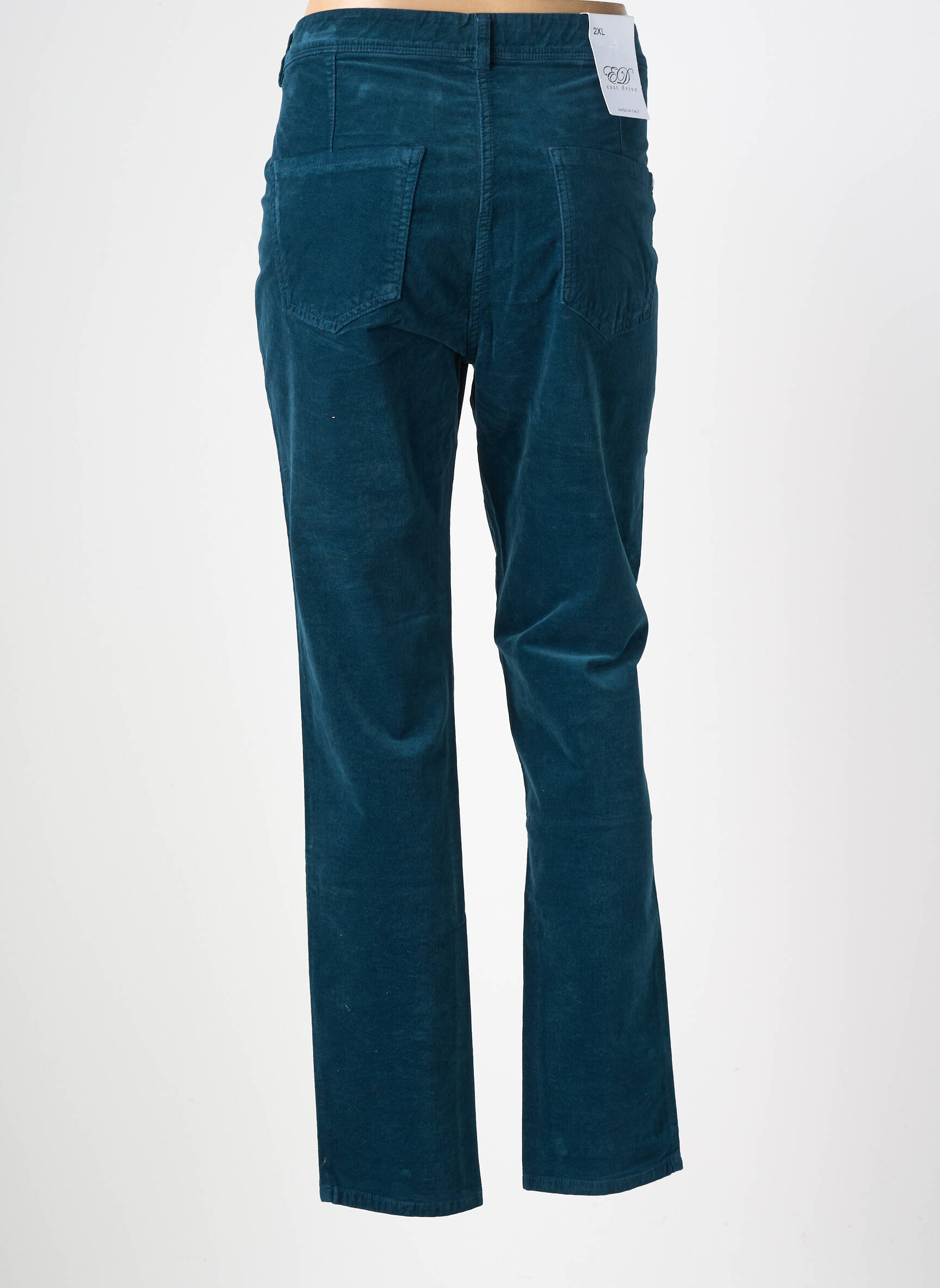 Pantalon slim stretch taille normale bleu EAST DRIVE femme