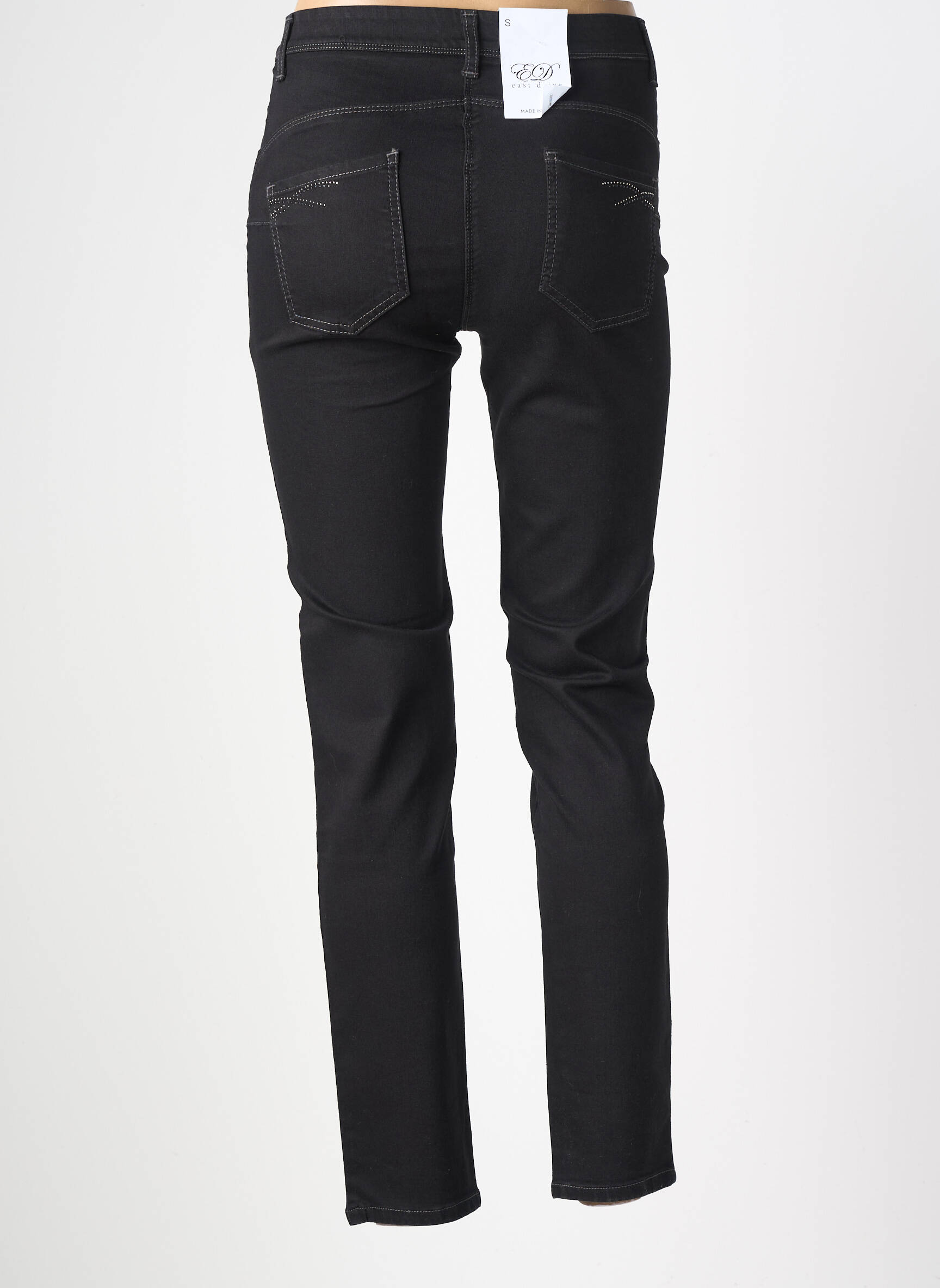 Jegging stretch taille normale noir EAST DRIVE femme