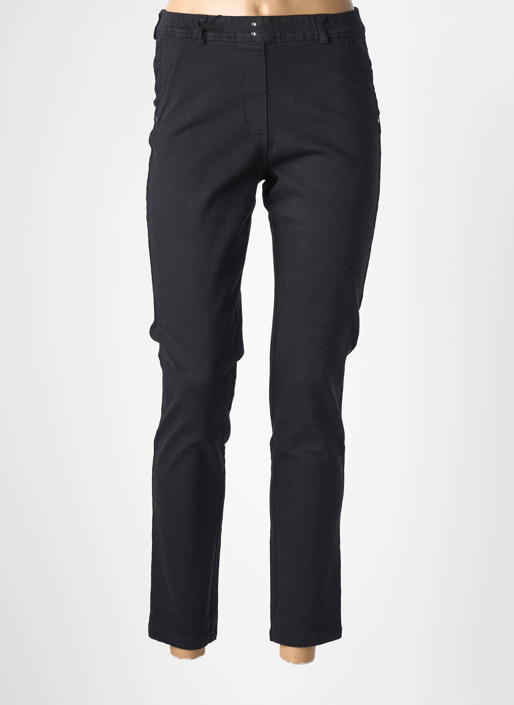 Pantalon 7/8 stretch taille normale noir EAST DRIVE femme
