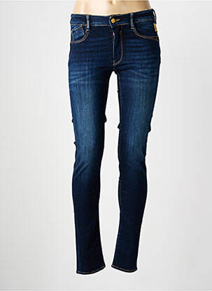 Jeans skinny tissage brut taille normale bleu LE TEMPS DES CERISES femme