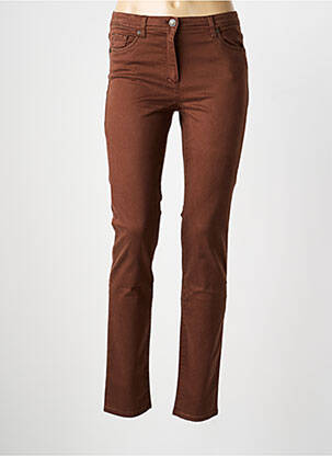 Jeans coupe slim stretch taille normale marron BETTY BARCLAY femme