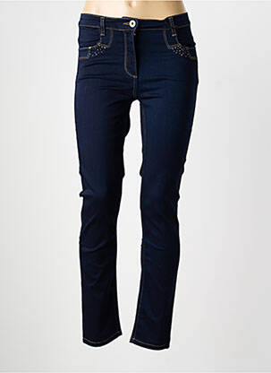 Jeans coupe slim tissage brut taille normale bleu BETTY BARCLAY femme