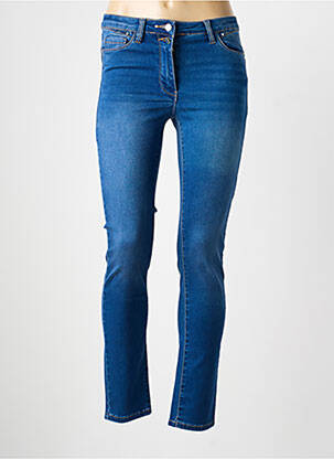 Jeans coupe slim tissage brut taille normale bleu JULIE GUERLANDE femme