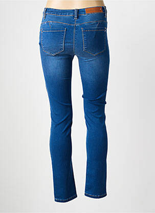 Jeans coupe slim tissage brut taille normale bleu JULIE GUERLANDE femme