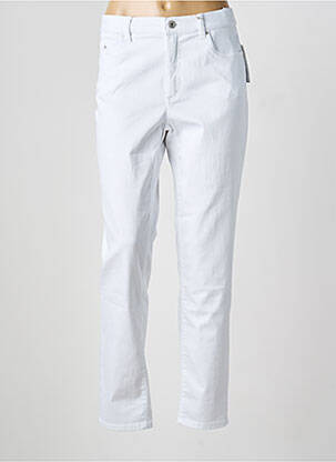Pantalon slim stretch taille normale blanc ANNA MONTANA femme