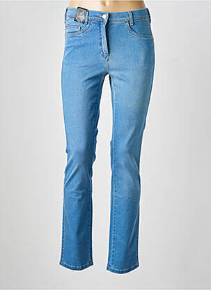 Jeans coupe slim tissage brut taille normale bleu GERKE MY PANTS femme