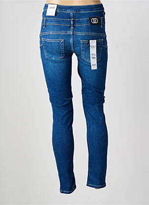 Jeans skinny tissage brut taille haute bleu LIU JO femme