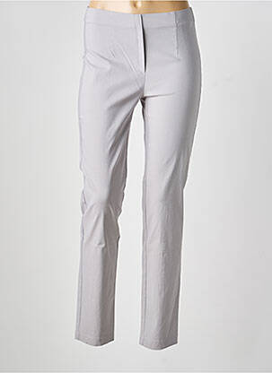 Pantalon slim taille haute taille haute gris MAGIC SHAPE femme