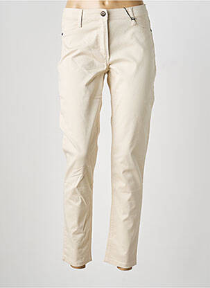 Jeans coupe slim tissage brut taille normale beige BETTY BARCLAY femme