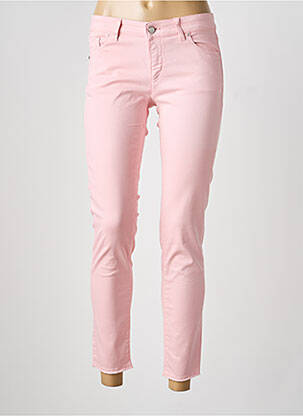 Jeans coupe slim stretch taille normale rose RAFFAELLO ROSSI femme