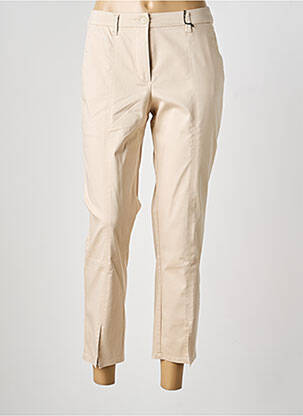 Pantalon 7/8 tissage popeline taille normale beige BETTY BARCLAY femme
