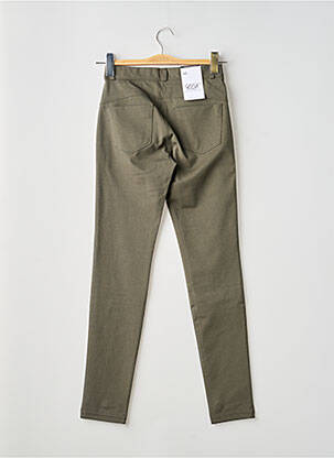 Pantalon slim taille élastique taille normale vert EAST DRIVE femme
